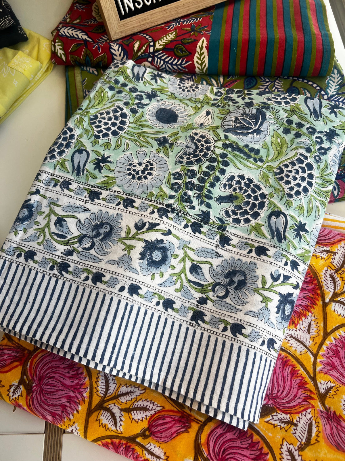 Nappes de table en coton - Christèle avec un L