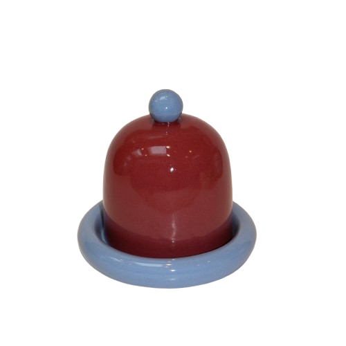 Beurrier en céramique ''Bluebell & Cherry'' Ceramic butter dish - Amphora Ceramics