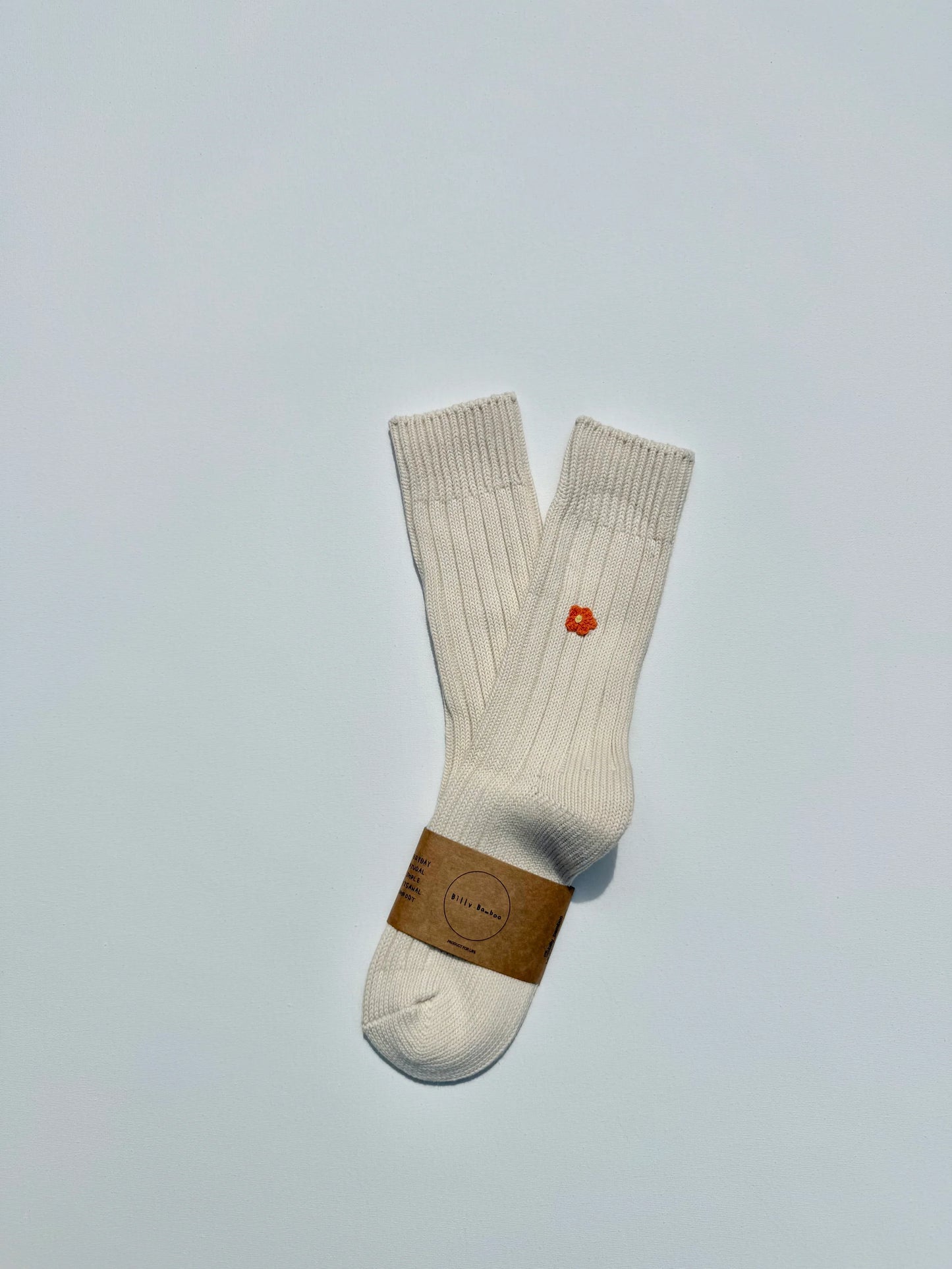 Chaussette mini fleur crochetée - Billy Bamboo