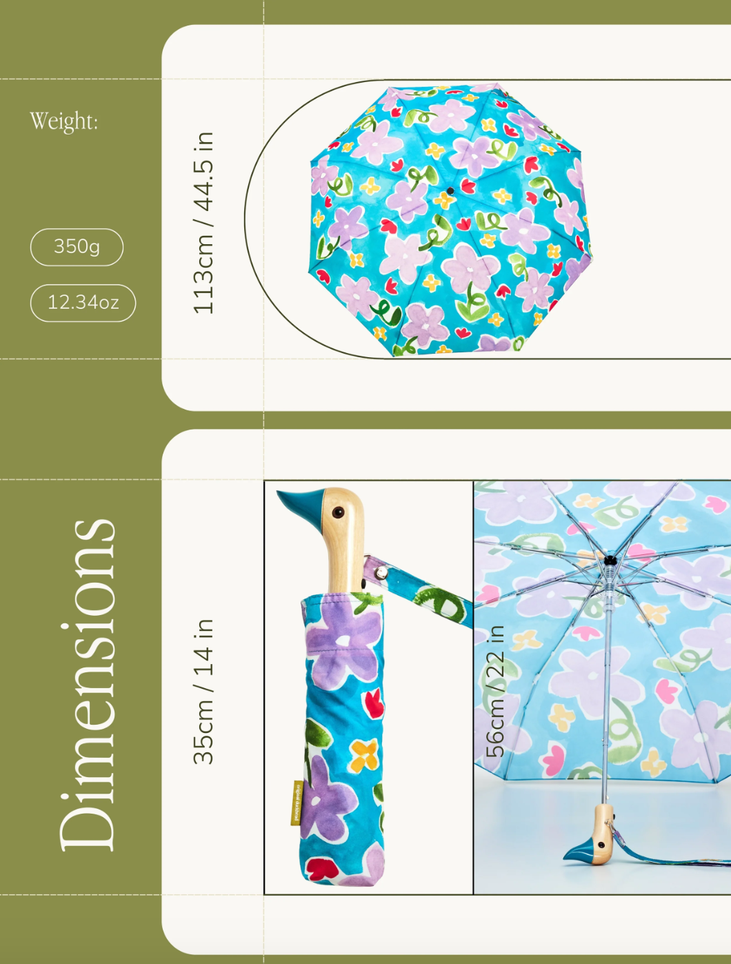 Parapluie Canard Lilas' Dream - Original Duckhead