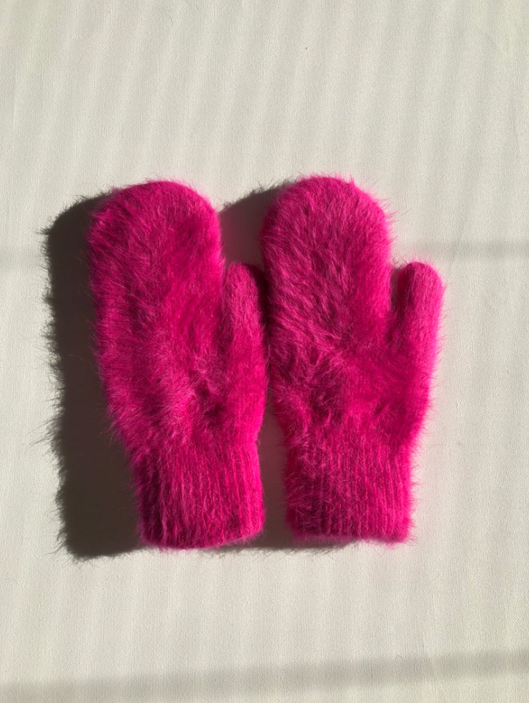 Mitaine duveteuses - ANGORA fluffy mittens - Billy Bamboo