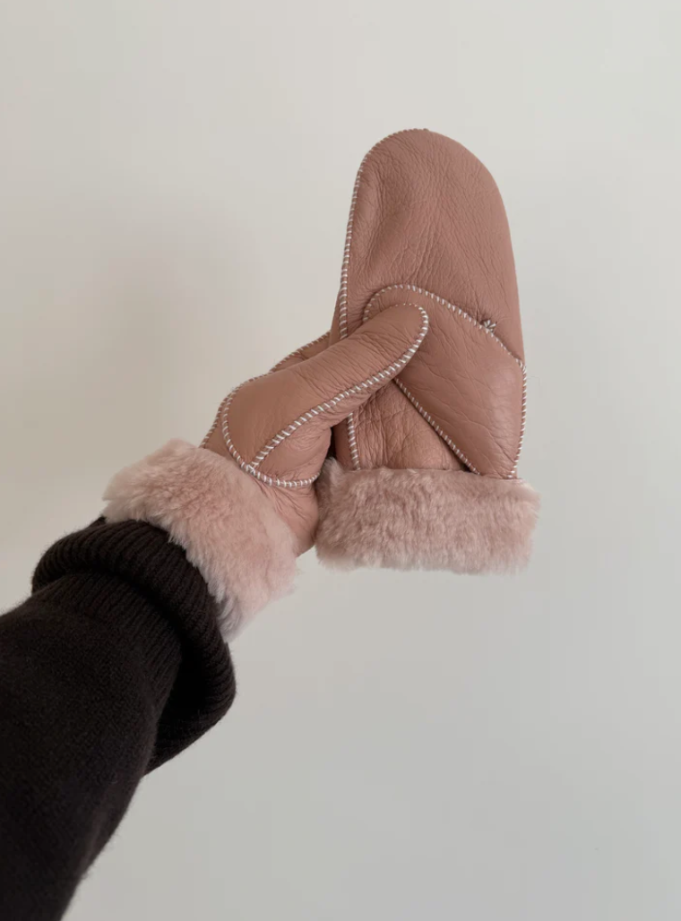 Mitaines en shearling - shearling mittens - Billy Bamboo