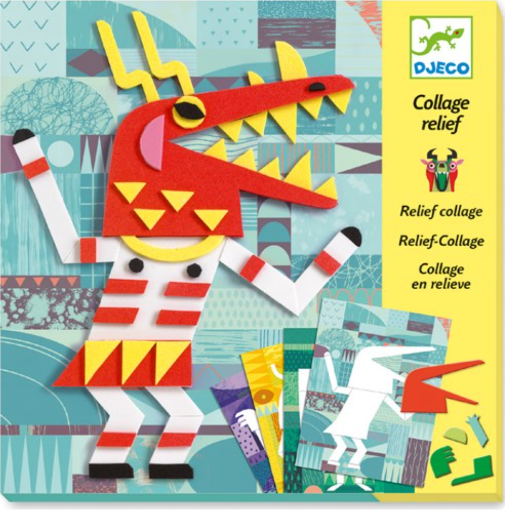 Collage relief Monsters gallery - Djeco