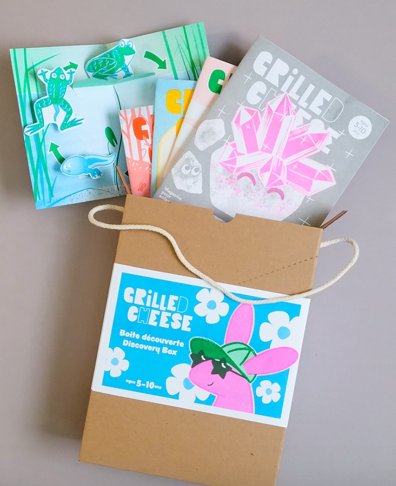 Boite découverte magazine d'activités pour enfants - Grilled Cheese