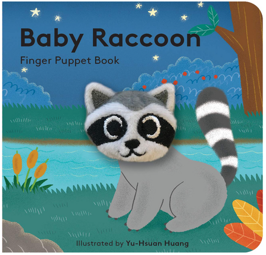 Livre de marionnettes à doigts pour bébé - Baby Raccoon Finger Puppet Book - Chronicle Books