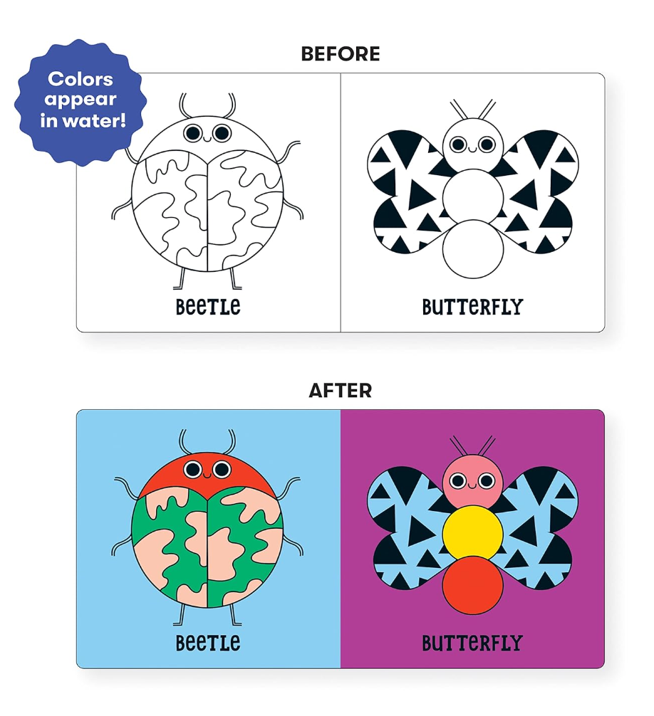 Bug Out! livre magique pour le bain - Magic Bath Book - Mudpuppy
