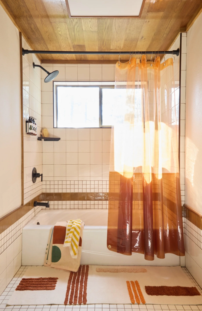 Rideau de douche Sun Shower Orient Warm - Quiet Town