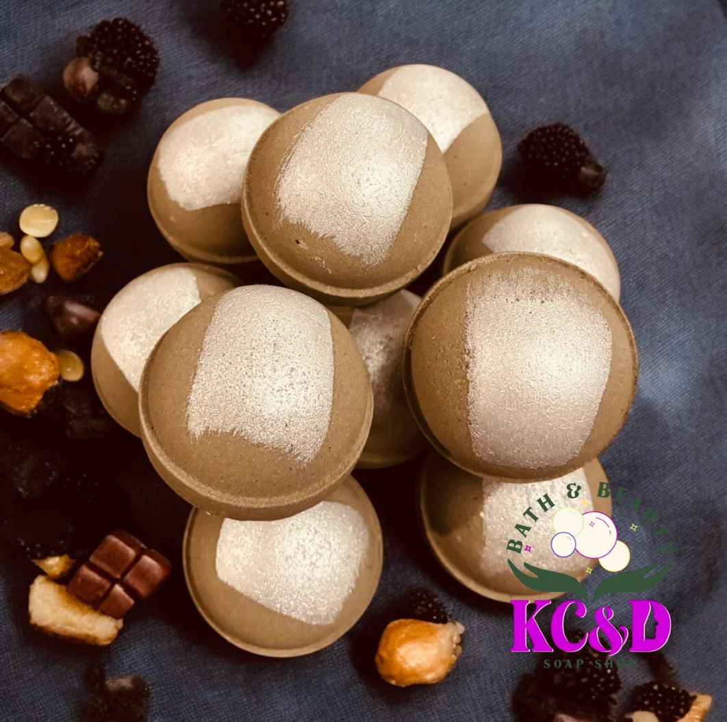Bombes de bain à l'huile d'amande douce - Nourishing Bath Bombs - KC&D Soap Shop