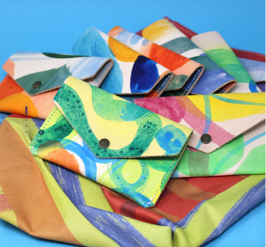 Hand painted Popper Purse - Ark