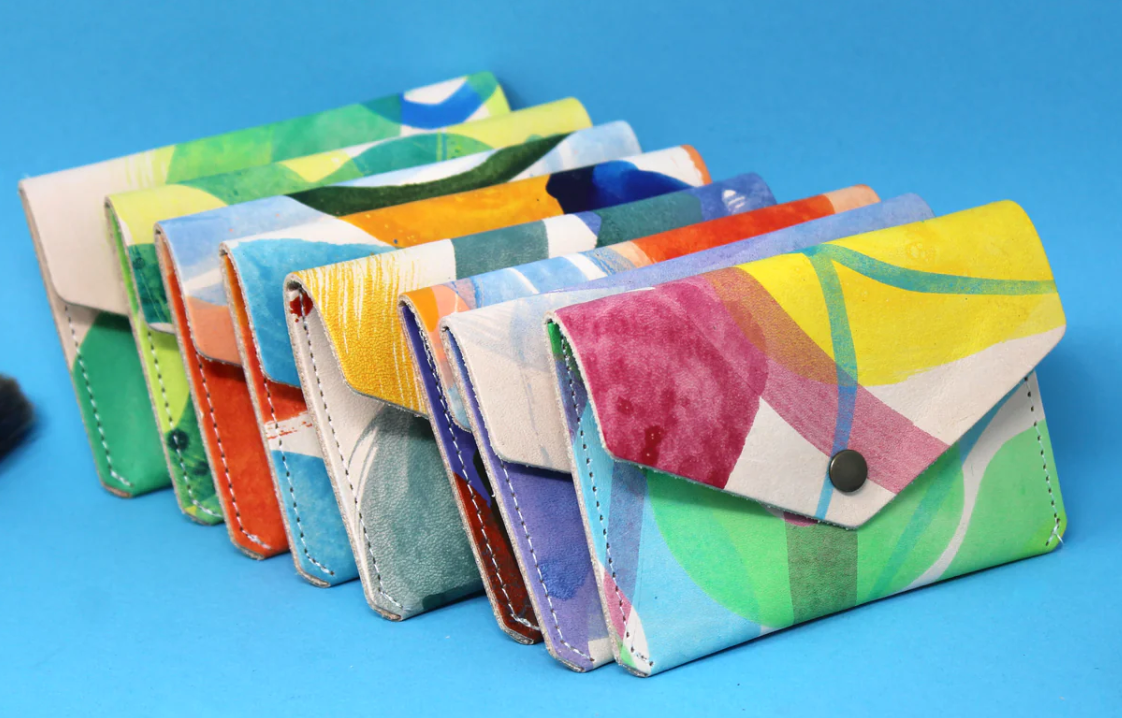Hand painted Popper Purse - Ark