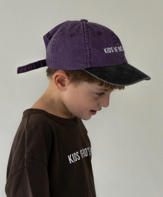 Casquette ''Kids of 90s Kids'' Purple Dat Hat - Hello Harlow