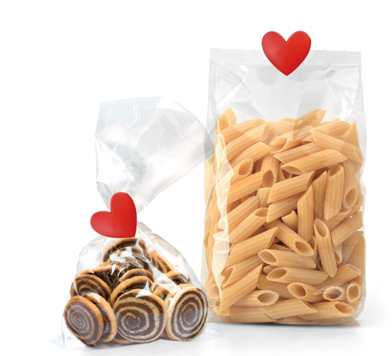Set de 6 Clips de Fermeture pour Sachets  - Heart Bag Clips - Legami Milano