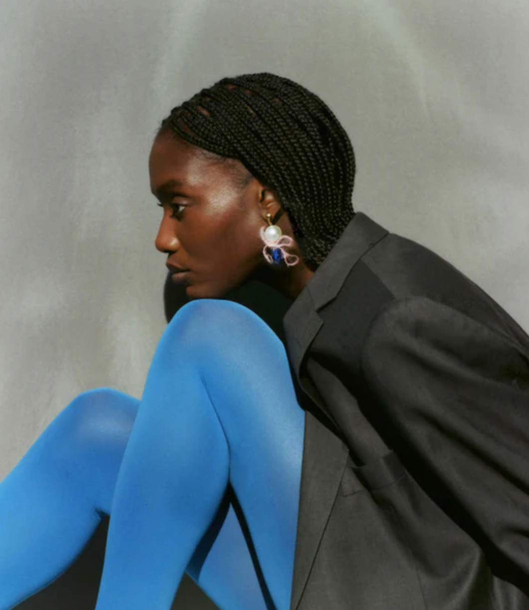 Mohair Pearl Earrings-Tile Grove