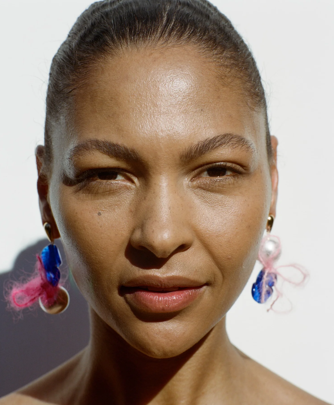 Mohair Pearl Earrings-Tile Grove