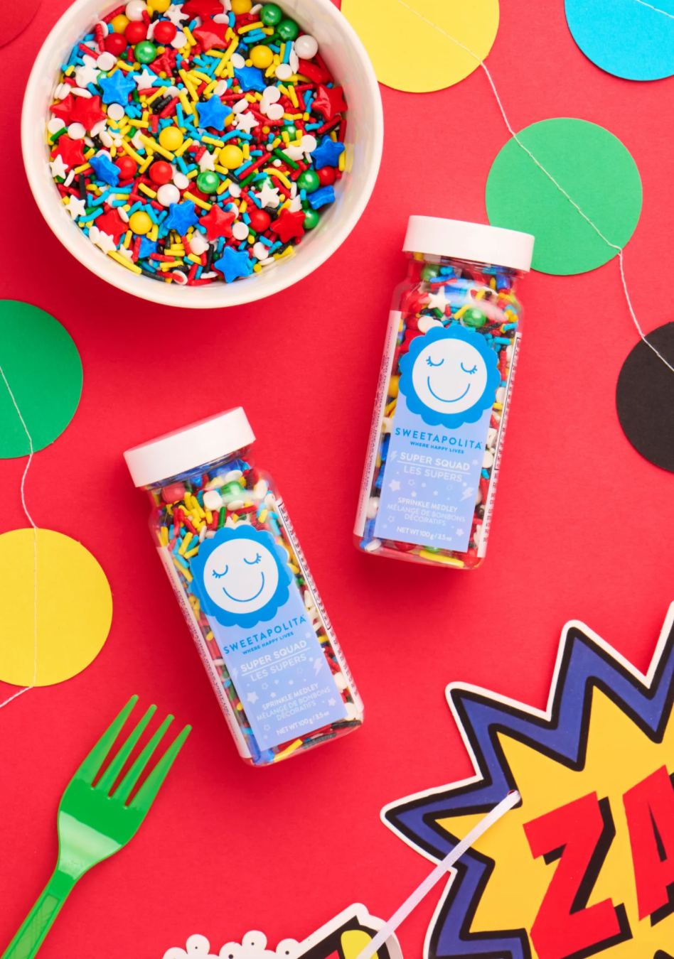 Collection bonbons paillettes pour dessert - Dessert Sprinkles - Sweetapolita