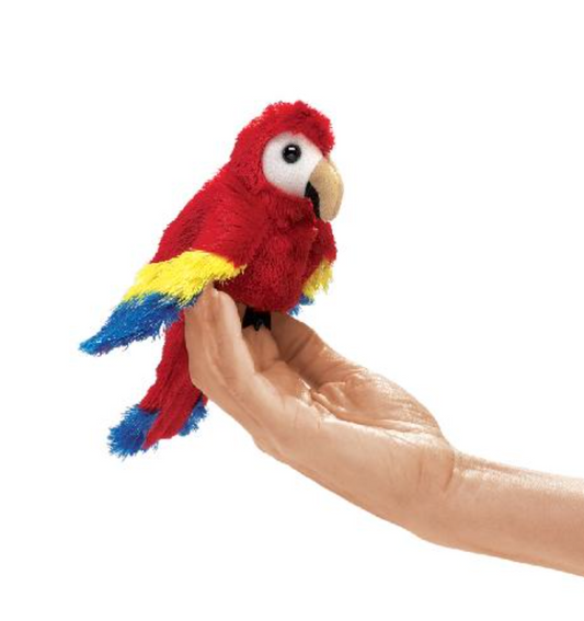 Mini Perroquet Scarlet Macaw - Folkmanis