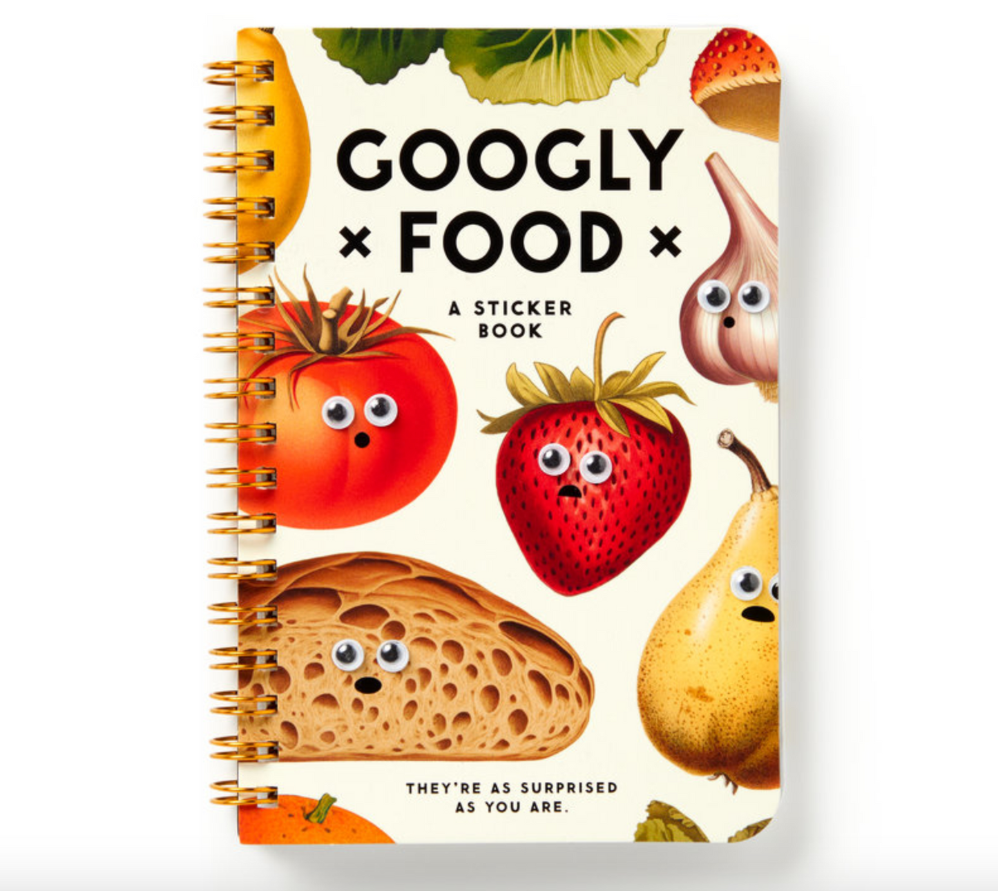 Livre d'autocollants ''Googly Food'' Sticker Book - Brass Monkey