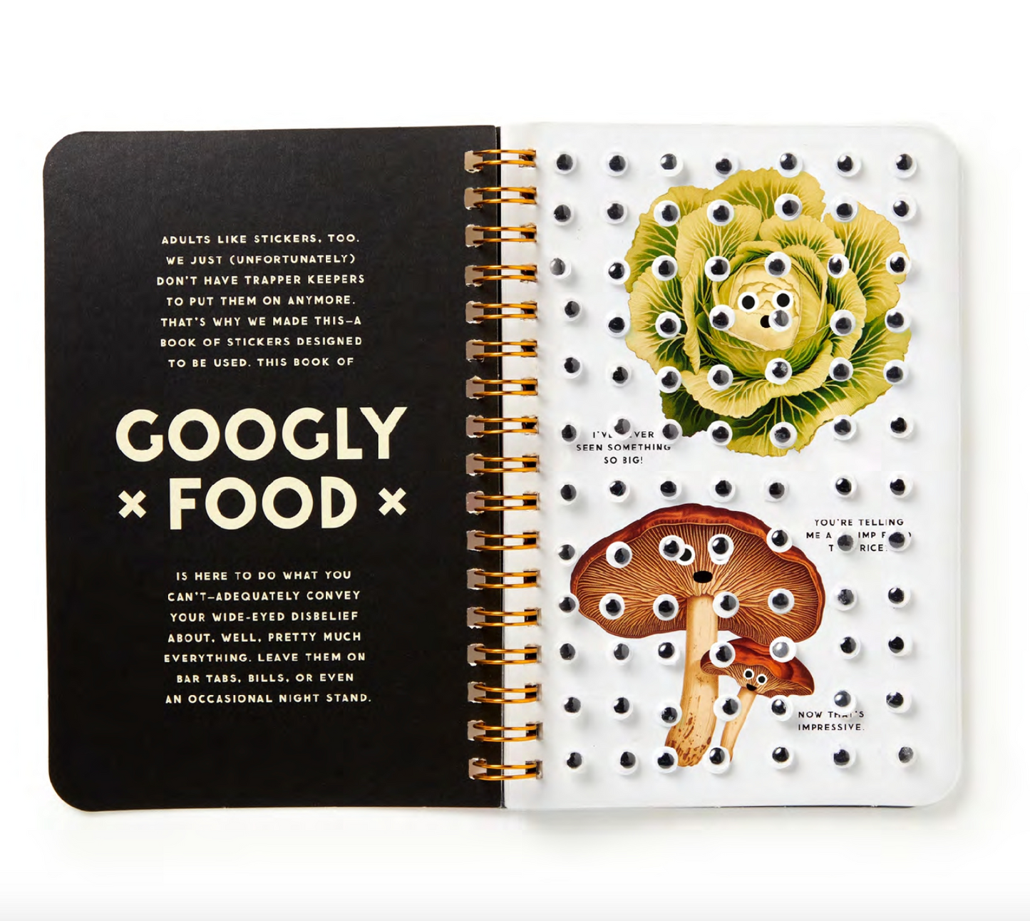 Livre d'autocollants ''Googly Food'' Sticker Book - Brass Monkey