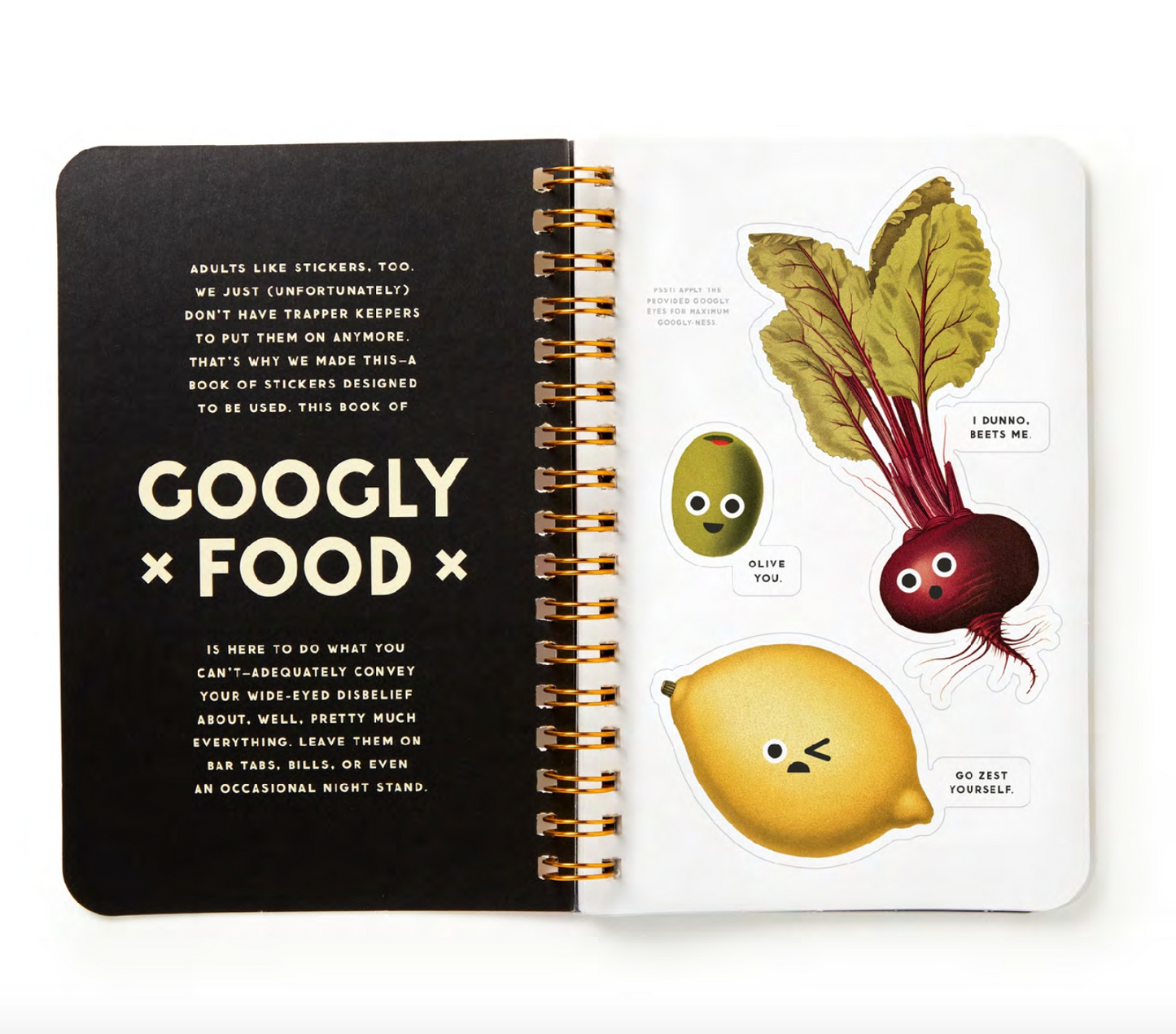 Livre d'autocollants ''Googly Food'' Sticker Book - Brass Monkey