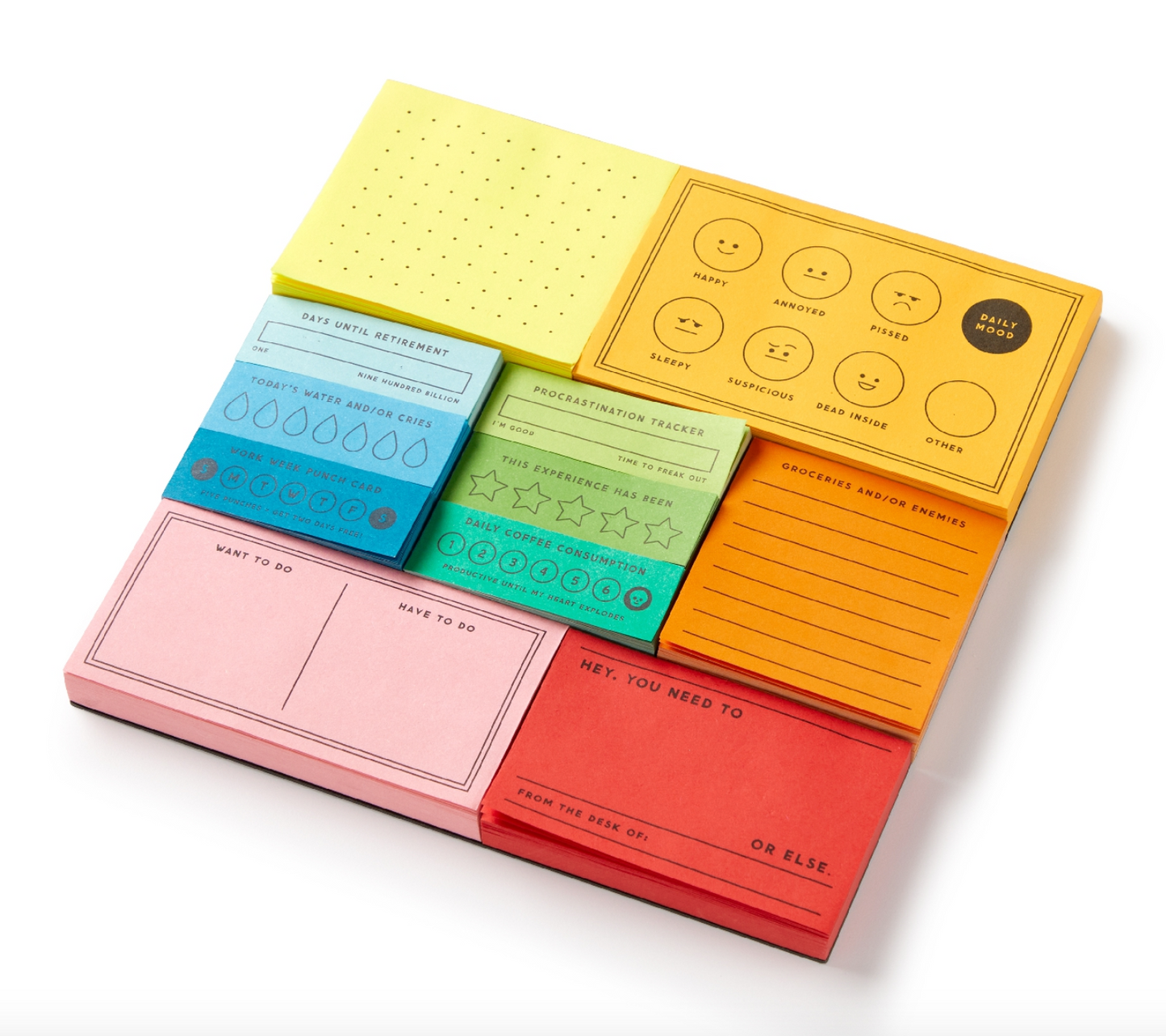 Blocs-notes funky Notepad Set - Brass Monkey