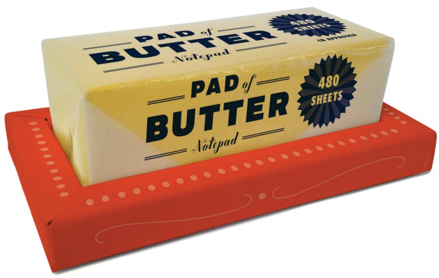 Bloc-notes en forme de beurre - Pad of Butter notepad - Chronicle Books