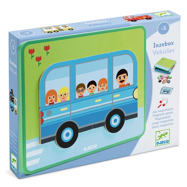 Jeu magnétique Inzebox Vehicles - Djeco