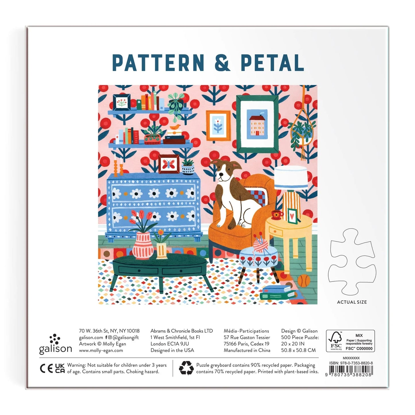 Casse-tête 500 pièces "Pattern & Petal" 500 pcs puzzle - Galison