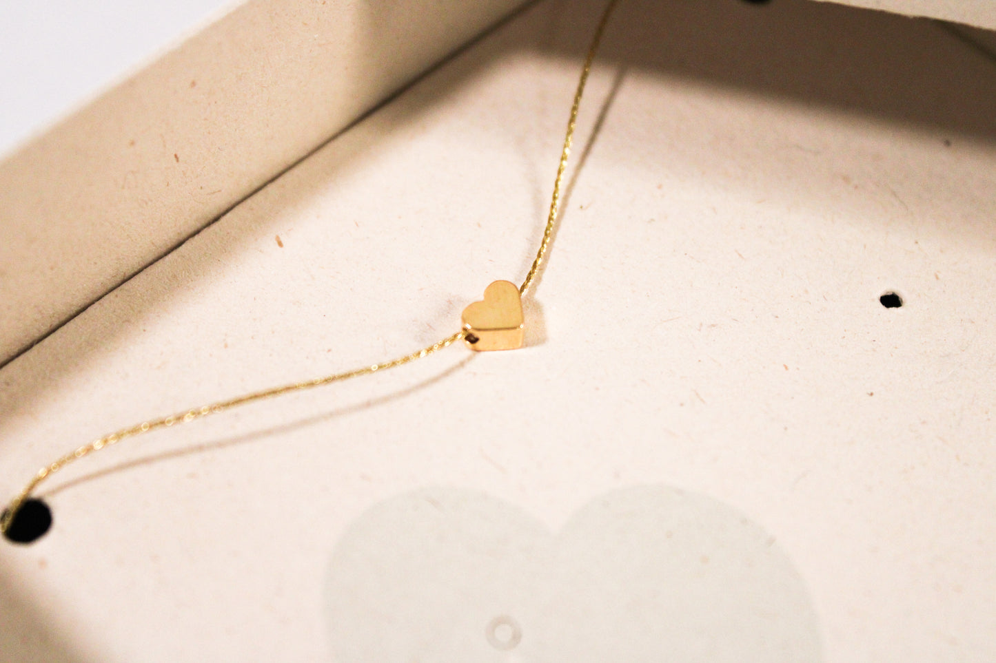 Collier Heart on silver or gold thread - Grow Accesorios