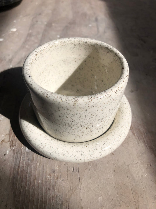 Tasse et sa soucoupe Vanilla bean- Philo Atelier