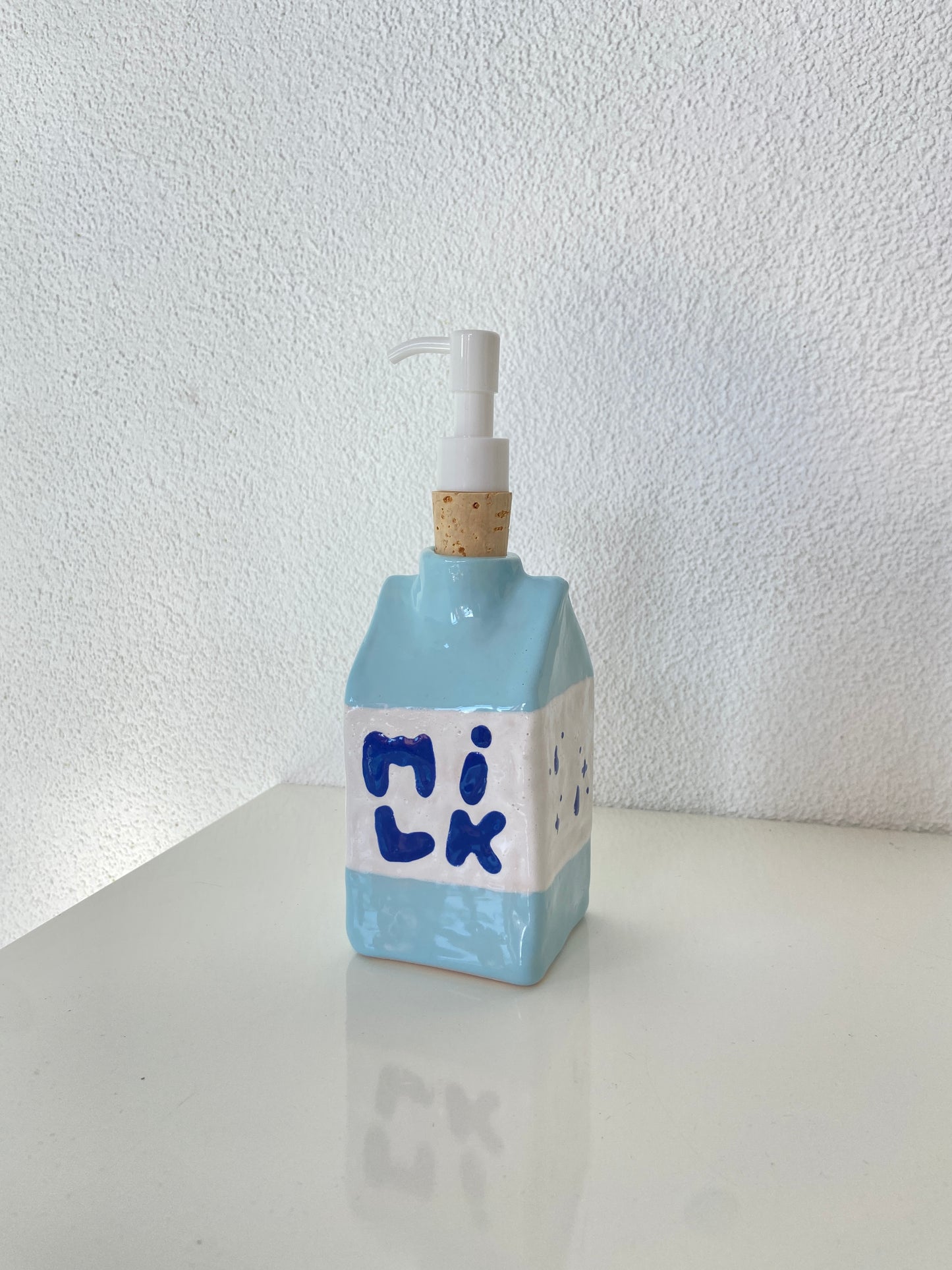 Distributeur de savon en céramique ''Milk'' Soap dispenser - Wolkenwinkel