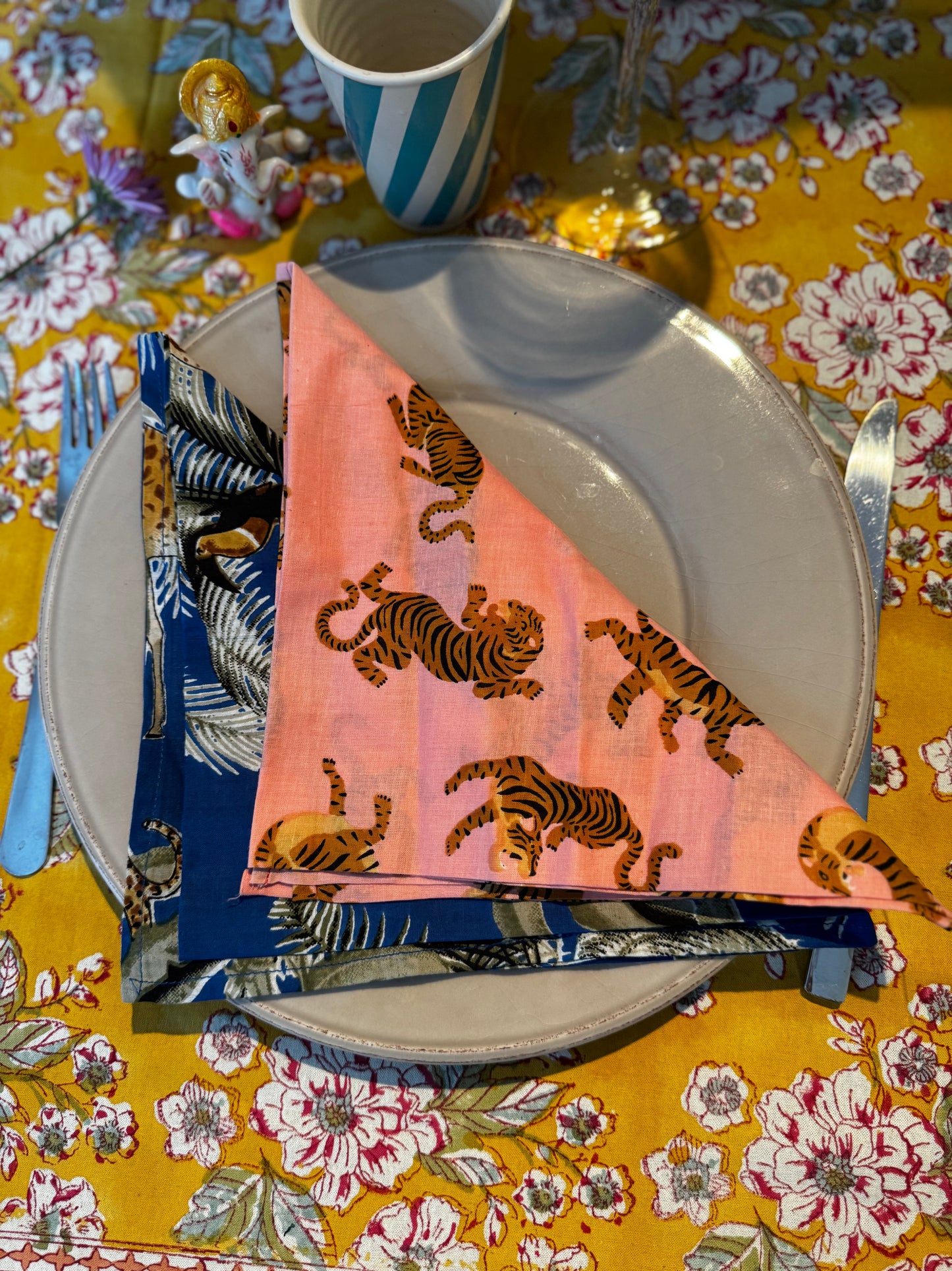 Lot de 2 serviettes de table  – Giselle in pink