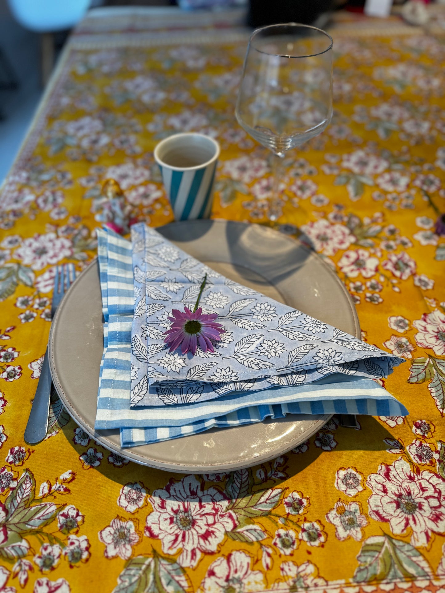 Lot de 2 serviettes de table  – Giselle in pink