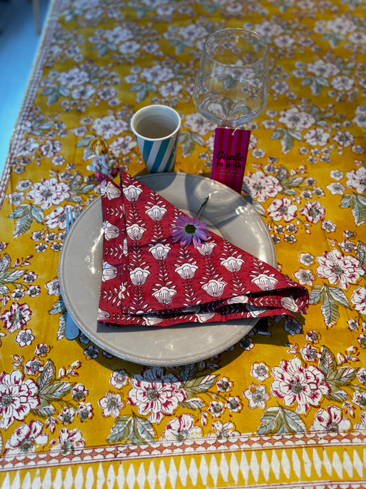 Lot de 2 serviettes de table  – Giselle in pink