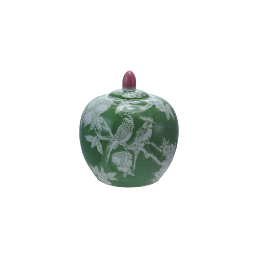 Vase vert et rose Ginger Jar - Hazel Mazel