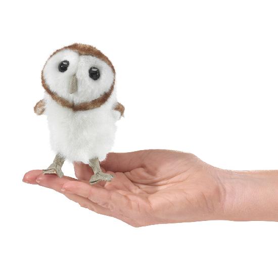 Marionnette mini chouette effraie - Mini Barn Owl - Folkmanis