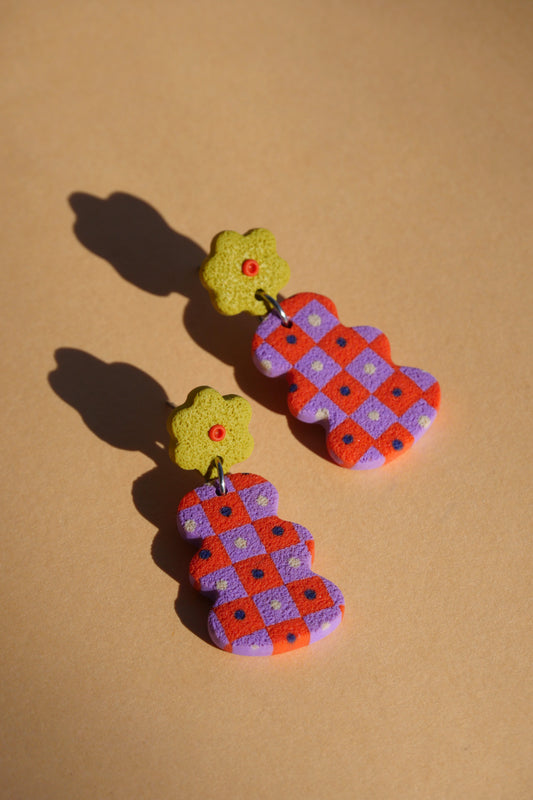 Boucles collection Huguette - Crocodile Agile
