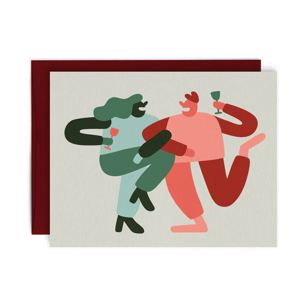 C'EST LA FÊTE - Carte de souhaits - Greeting Card - Paperole