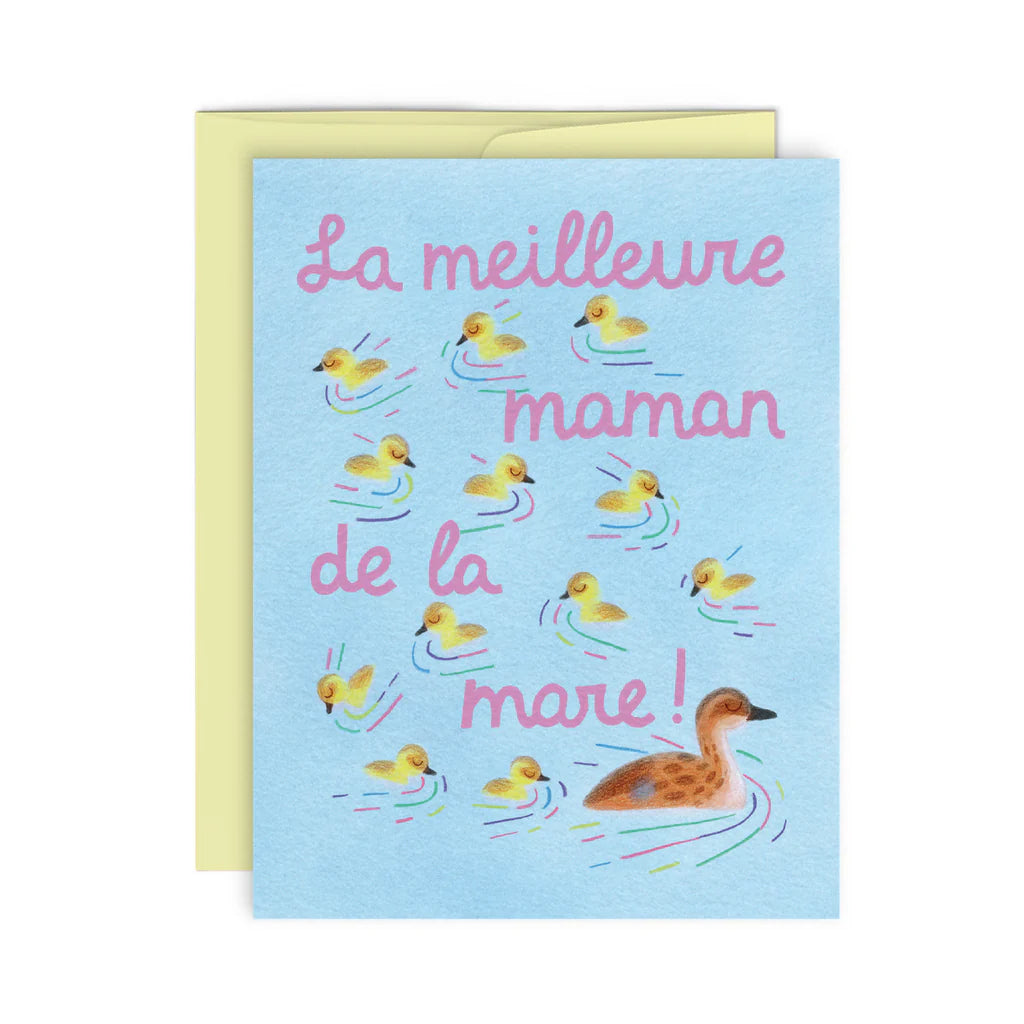 MAMAN CANARD - Carte de souhaits - Greeting Card - Paperole
