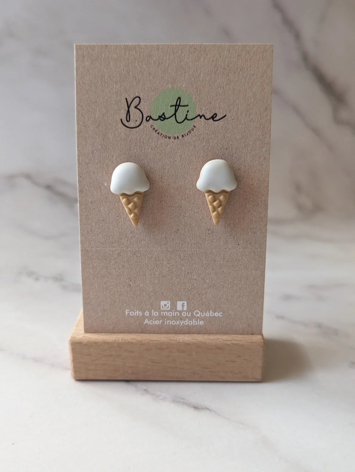 Collection petites boucles studs - Bastine