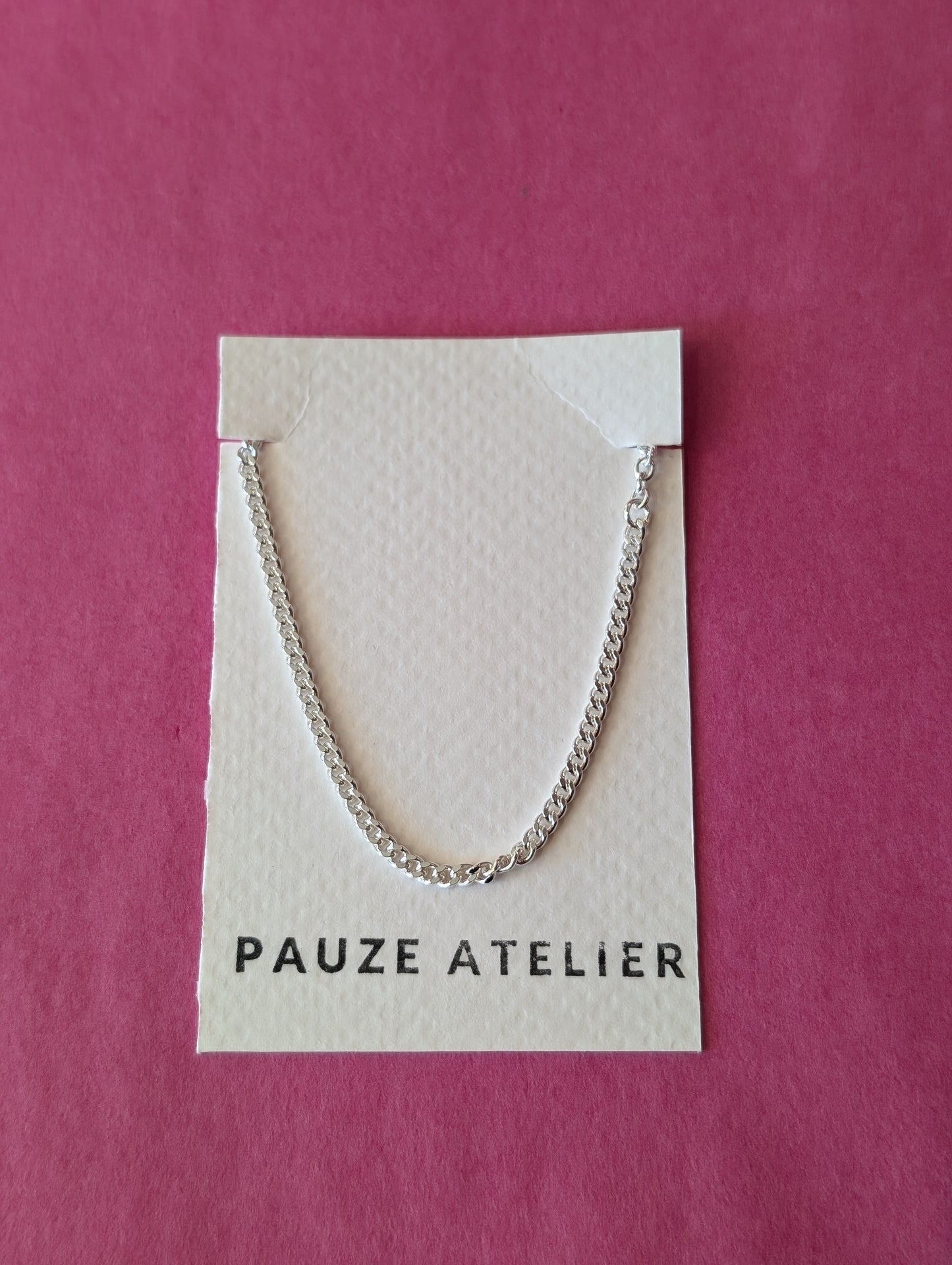 Bracelet argent Gourmette - Pauze Atelier