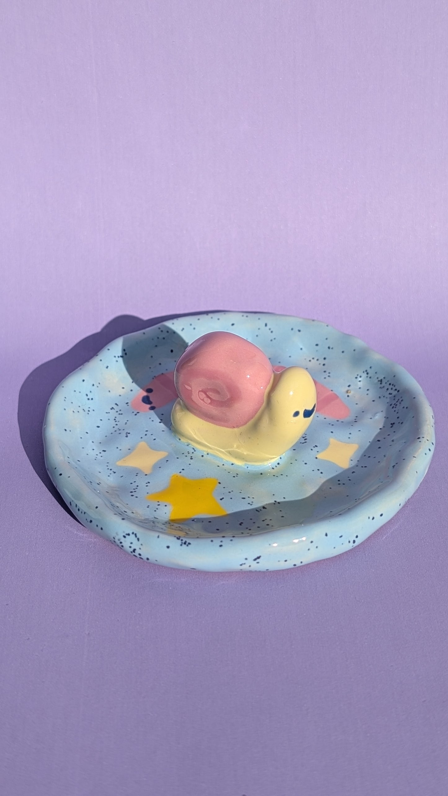 Soucoupe à bijoux en céramique Escargot Trinket dish - Wolkenwinkel