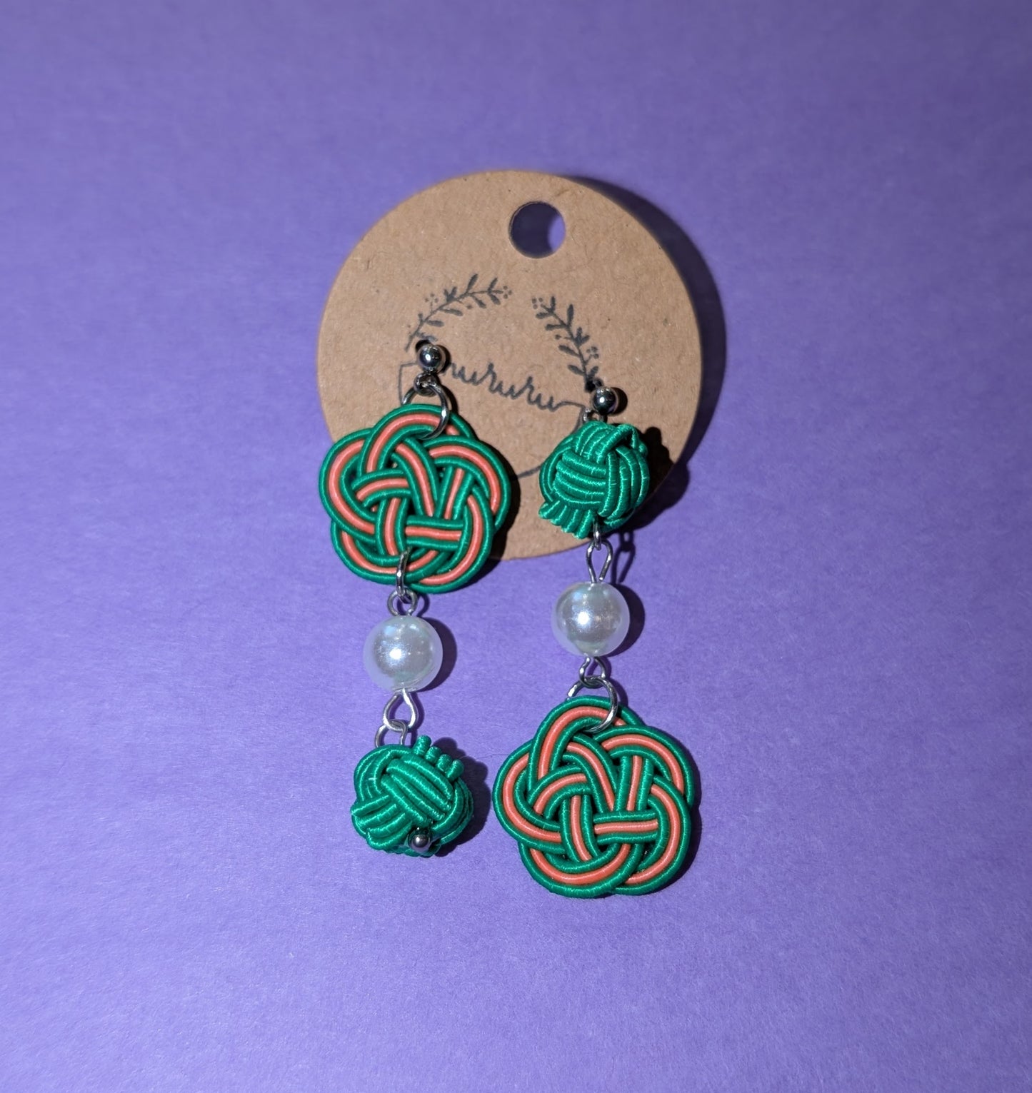 Boucles A. Umemusubi Tamammusubi Drop Earring - STUDIO MURURU