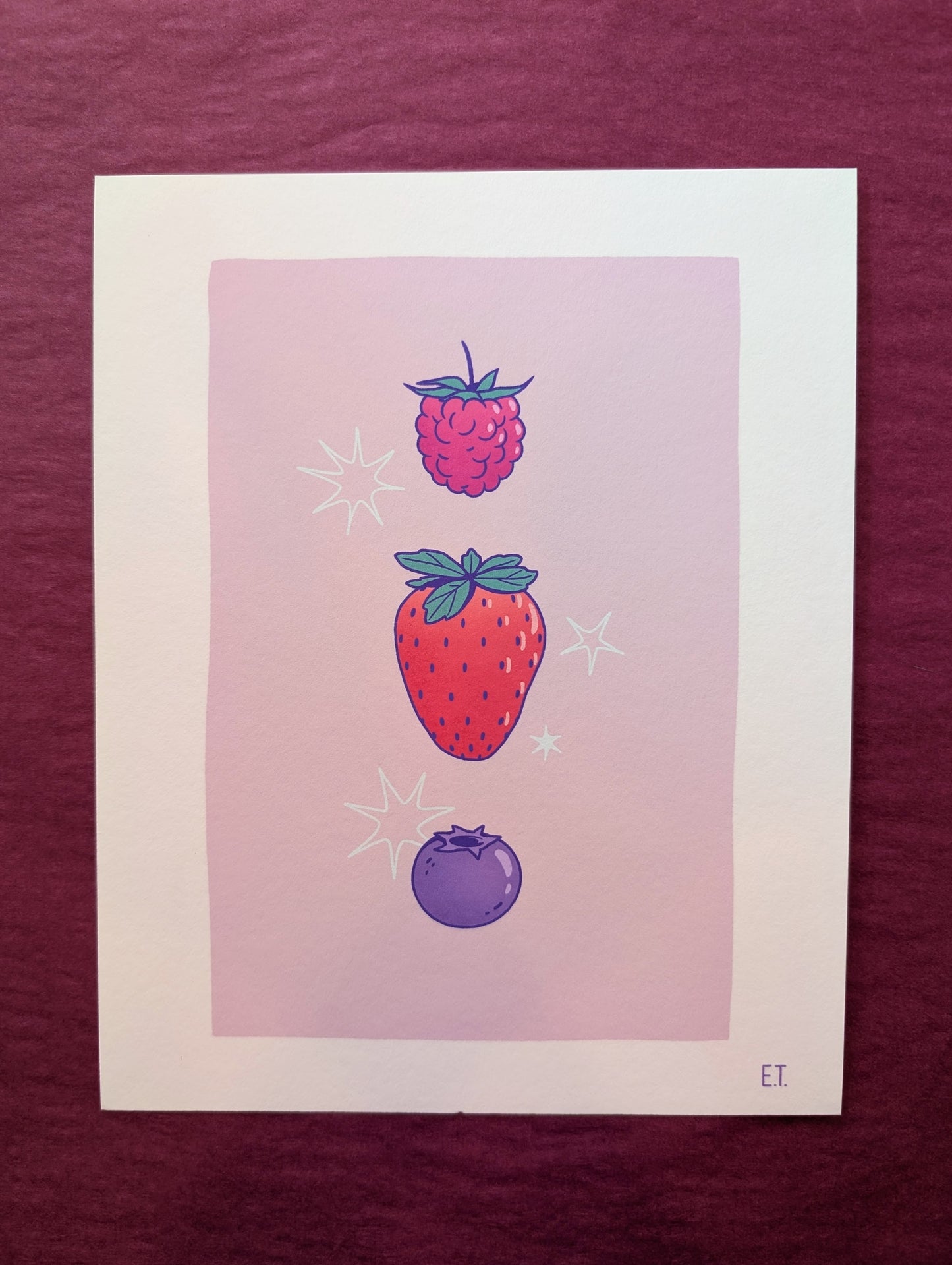 Affiche fruits - Émilie Trahan
