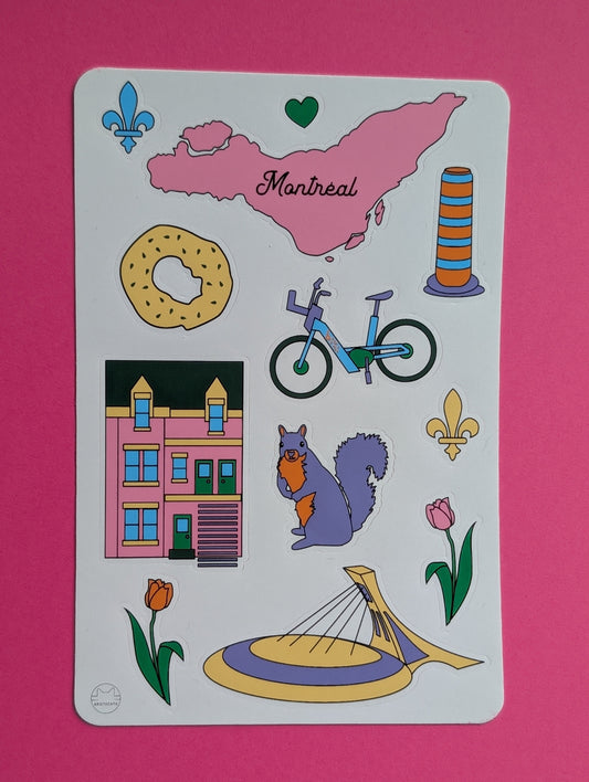 Montréal Sticker Sheet - Aristocath