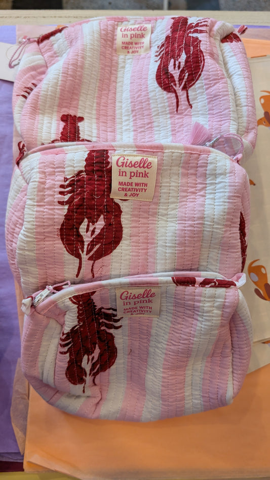 Trio de trousses  – Giselle in pink