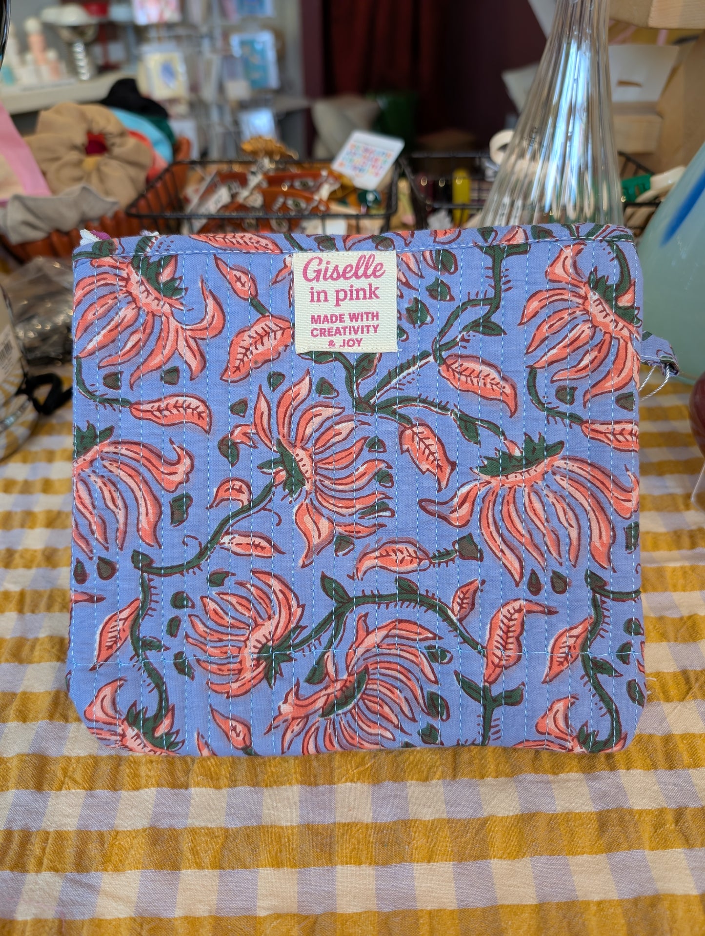 Trousse/pochette matelassé - Giselle in Pink