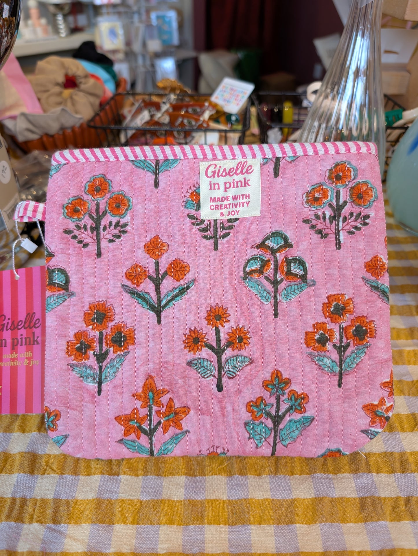 Trousse/pochette matelassé - Giselle in Pink