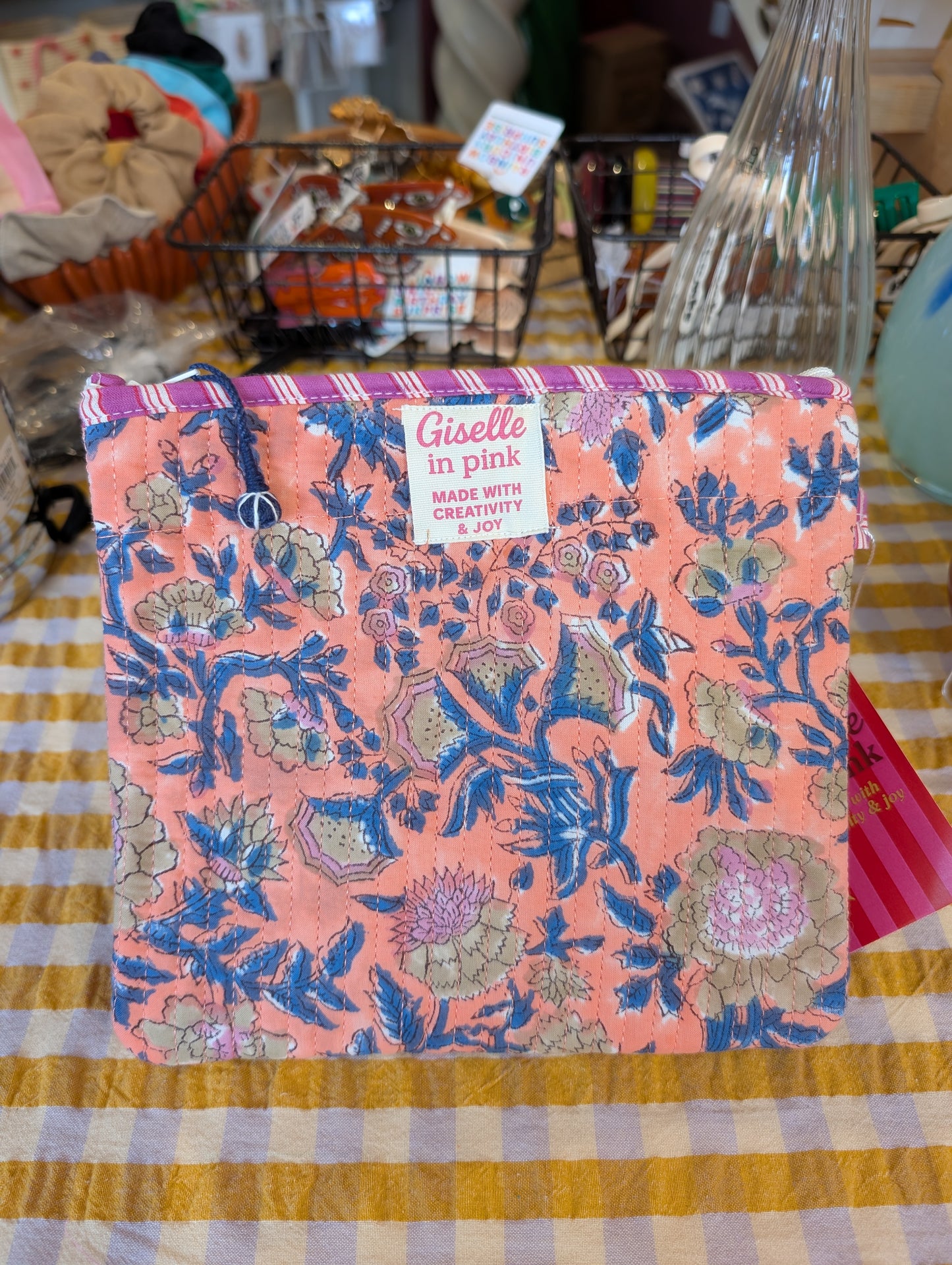 Trousse/pochette matelassé - Giselle in Pink