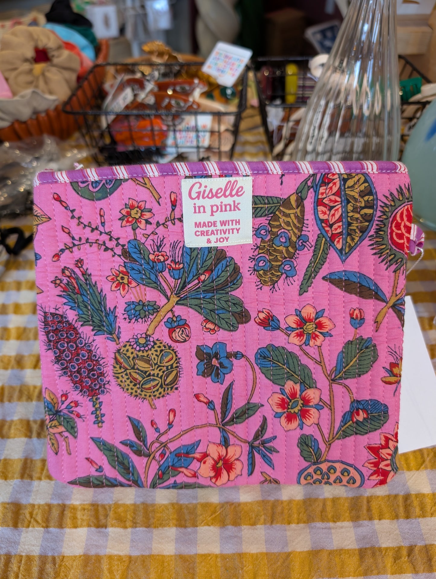 Trousse/pochette matelassé - Giselle in Pink