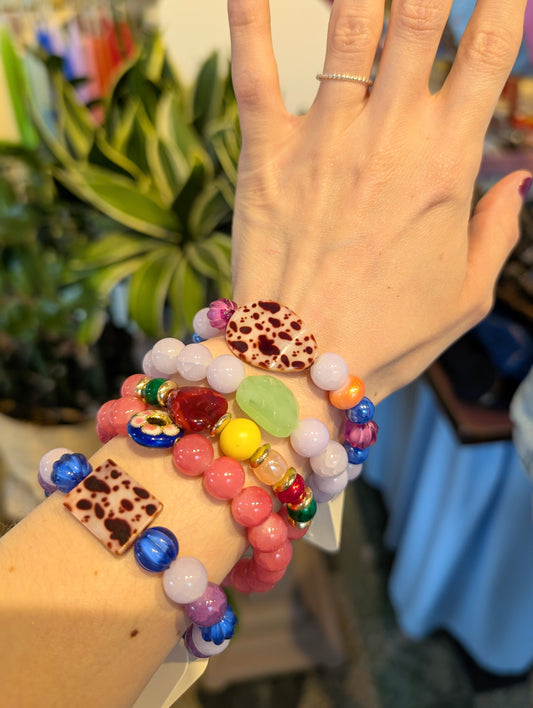 Bracelets assortis "pierres" - Ismerie